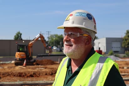 Photo of John Burkholder at a High Construction jobsite