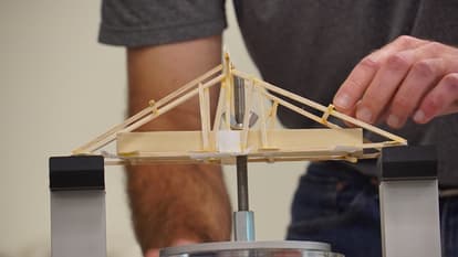 High Steel Structures LLC gives kids a chance to build and test their own model bridges during their annual Bridgemania summer camp at the Lancaster Science Factory.