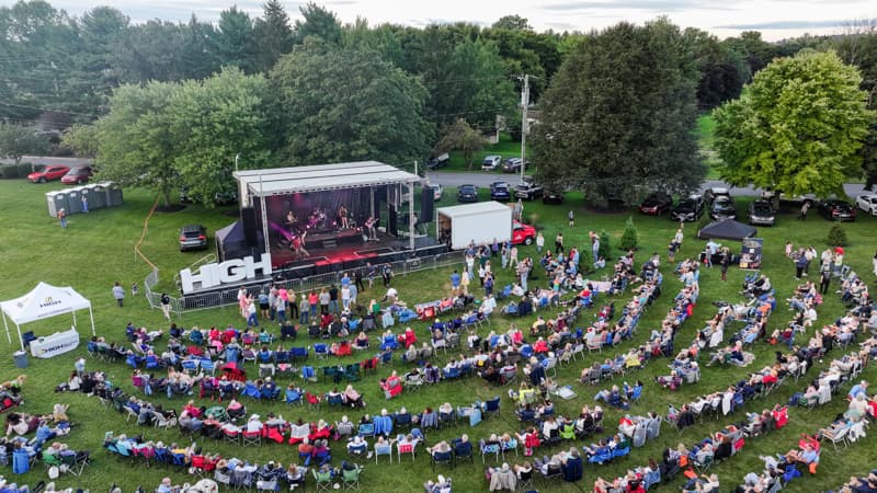 Crowd from August 2025 Greenfield Summer Concert
